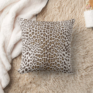 Coussin Peau léopard blanche