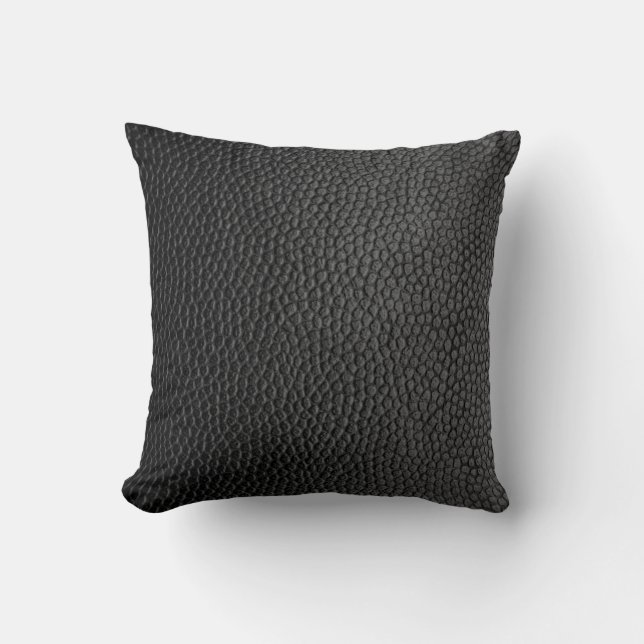 Coussin peau noire peau texture peau (Recto)
