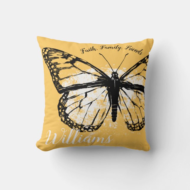 Coussin Pêche inspirée d'amis de famille de foi de (Recto)