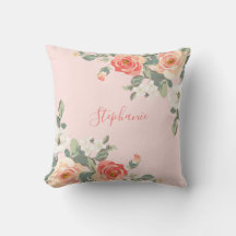 Pêche Rose Blush rose Floral Personnalisé