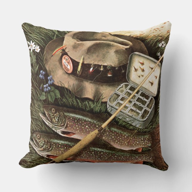 Coussin Pêche toujours de la vie (Recto)