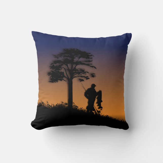 Coussin Pêcheur à Dusk (Recto)