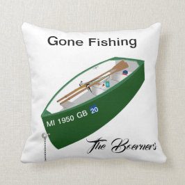 Coussin Pêcheur disparu Carré du camp de pêche