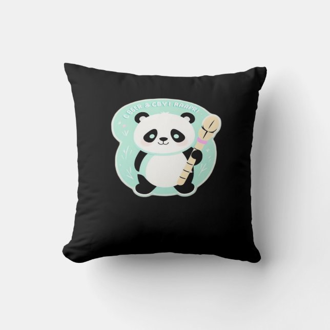 Coussin Peekabo Panda (Recto)