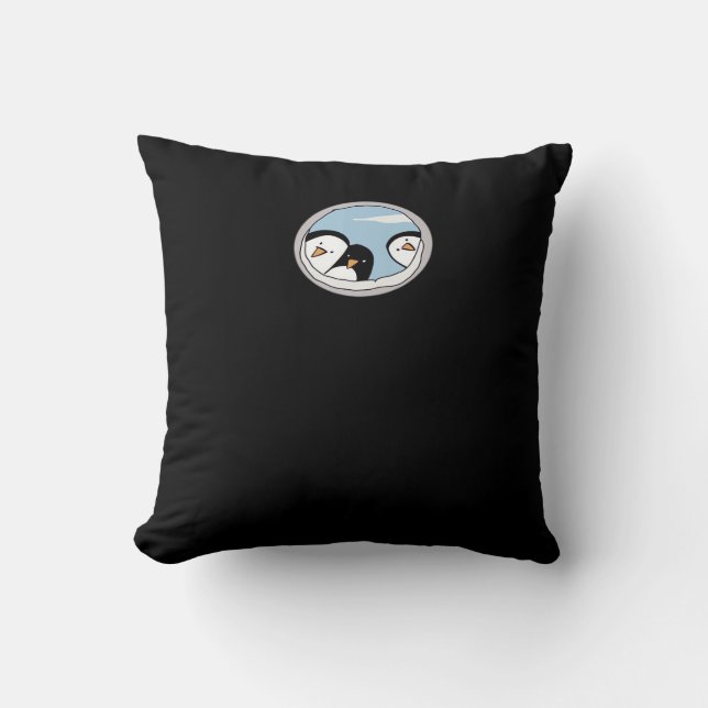 Coussin Peekabo Penguins (Recto)