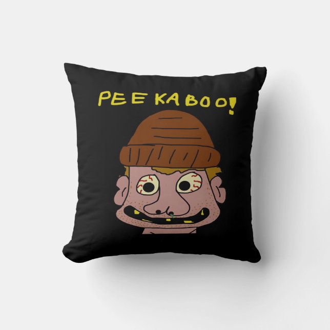 Coussin Peekabo Weird Man (Recto)