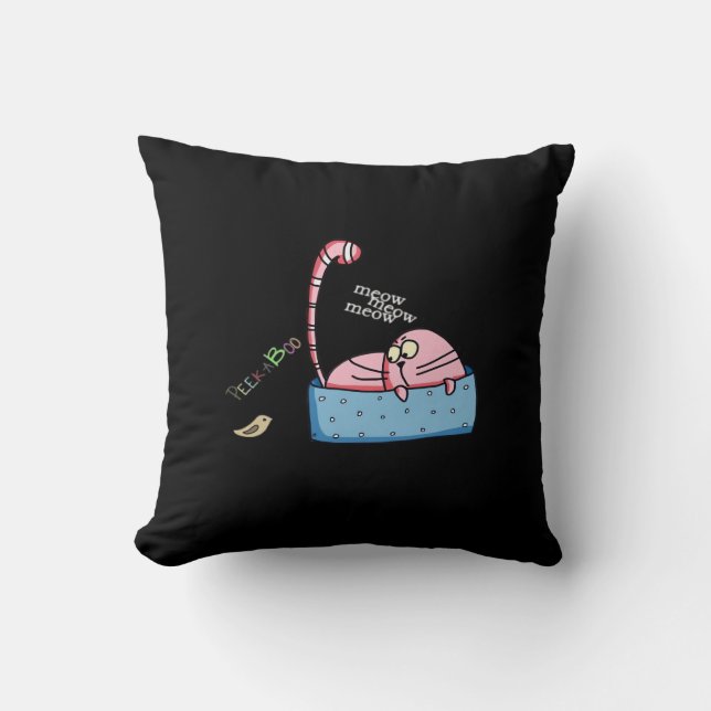 Coussin Peekaboo Claws (Recto)