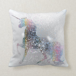 Coussin Peignez la licorne d'éclaboussure