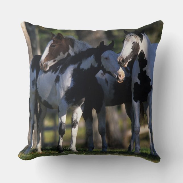 Coussin Peignez les chevaux (Recto)