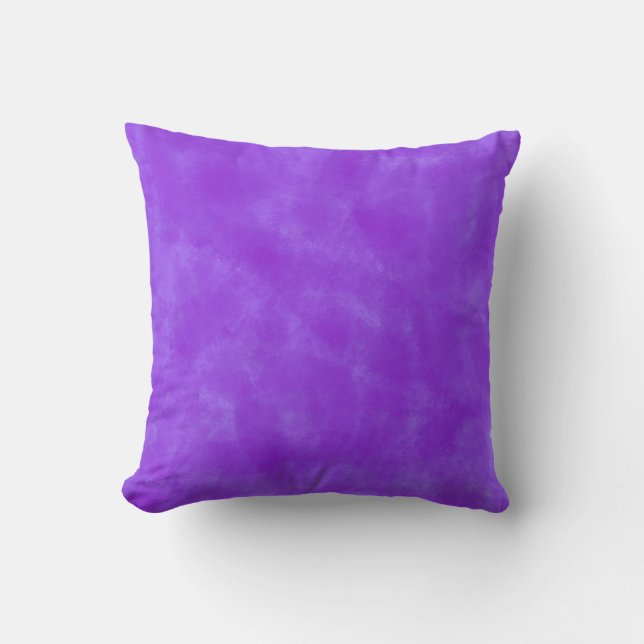 Coussin Peinture à l'aquarelle violette (Recto)