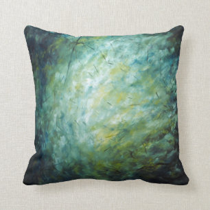 Coussin - peinture à l'huile "branches" -