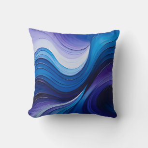 Coussin Peinture à l'huile colorée Carré Jeu d'oreiller