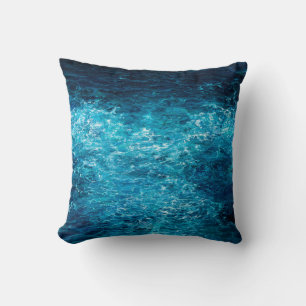 Coussin  peinture à l'huile montrant les vagues de l'océan