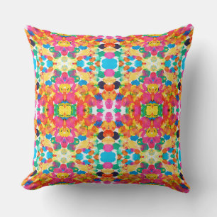 Coussin Peinture abstraite colorée mignonne