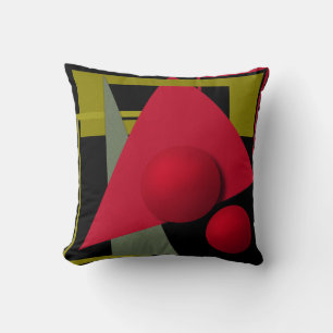 Coussin Peinture Abstraite, formes géométriques