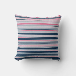 Coussin Peinture acrylique Abstraite rayée rétro