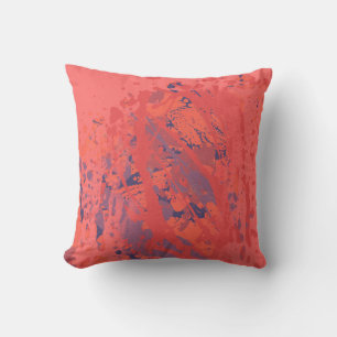 Coussin Peinture artisanale en encre. Mur Abstrait. Créati