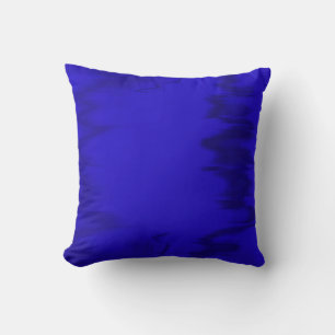 Coussin Peinture bleue Art Abstrait