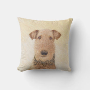 Coussin Peinture d'Airedale Terrier - Cute Art Original