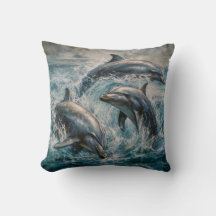 Peinture d'aquarelle des dauphins