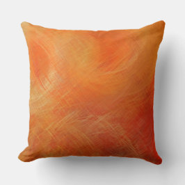 Coussin Peinture d'art Abstrait orange 15