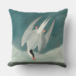 Coussin Peinture de la faune de la sterne de l'Arctique Au