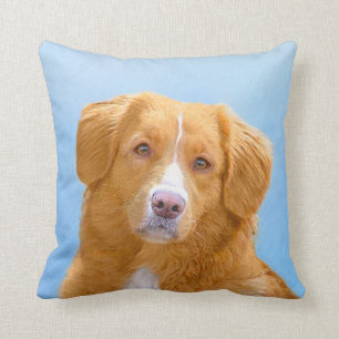 Coussin Peinture de tintement de chien de chien d'arrêt de