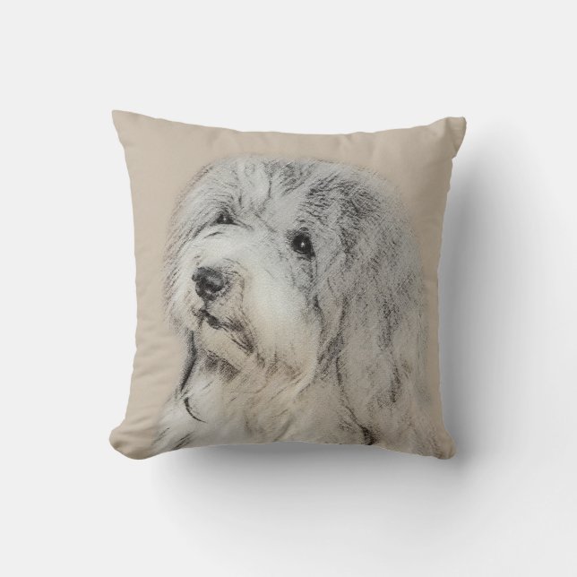 Coussin Peinture Havanaise (Gold Sable) - Art Chien origin (Recto)