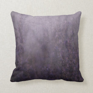 Coussin Peinture murale de brouillard de lavande
