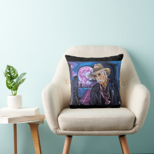 Coussin Peinture Neon Moon par Alfred Fox