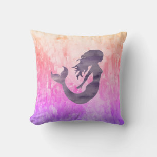 Coussin Peinture Ombré de sirène