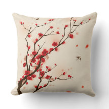 Peinture orientale de style, fleur au printemps 2