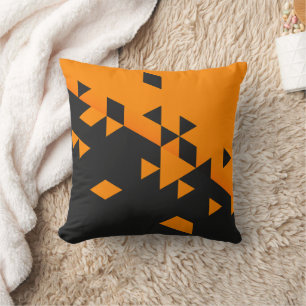 Coussin Peinture Papaya Orange