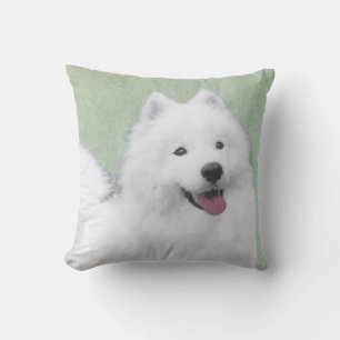 Coussin Peinture Samoyed - Cute Original Chien Art
