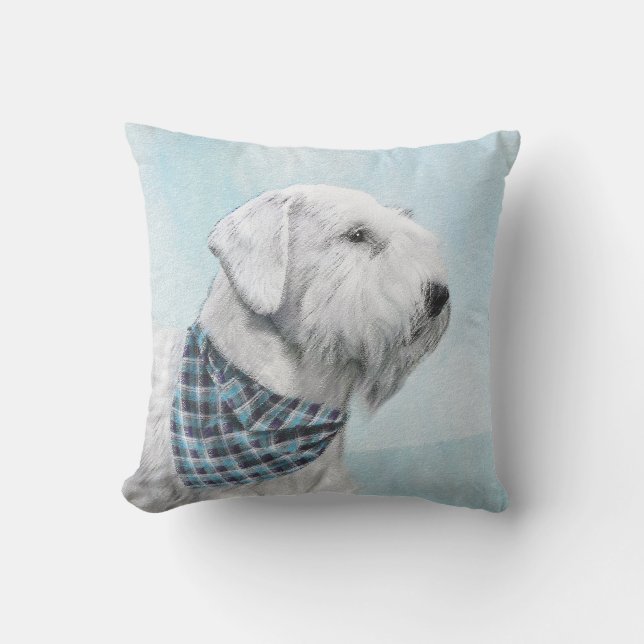 Coussin Peinture Sealyham Terrier - Cute Original Chien Ar (Recto)