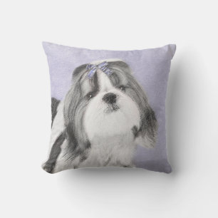 Coussin Peinture Shih Tzu - Cute Original Chien Art