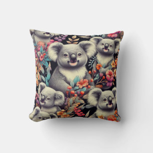 Coussin Peinture vintage Cute Koala