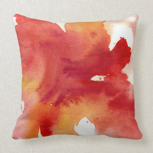 Coussin Peintures abstraites d'aquarelle