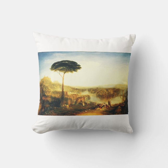 Coussin Pèlerinage de Childe Harold par Joseph Turner (Recto)