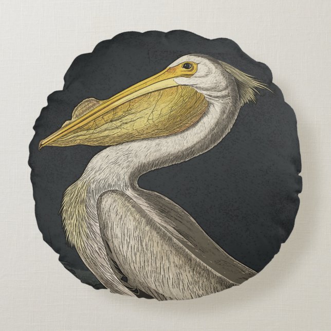 Coussin pélican/oreiller à lancer (Devant)