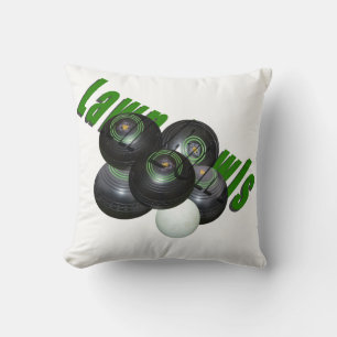 Coussin Pelouse Et Logo,