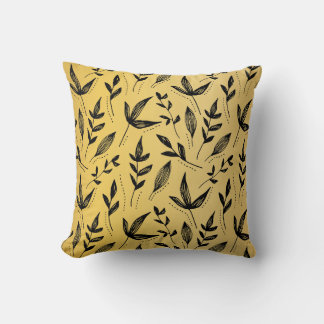 Coussin Pencil Lesvfx Or et noir