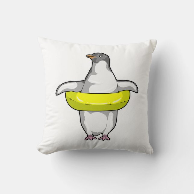 Coussin Penguin with Swim ring (Recto)
