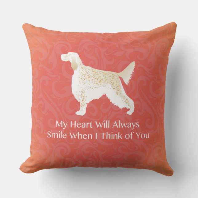 Coussin Penser à vous Pet Memorial (Recto)