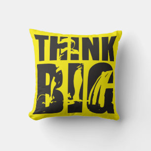 Coussin Penser grand - Motivation de gymnase
