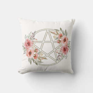 Coussin Pentacle floral de taille calme