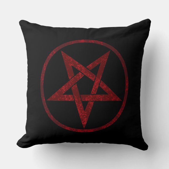 Coussin Pentagram Red Devil (Recto)