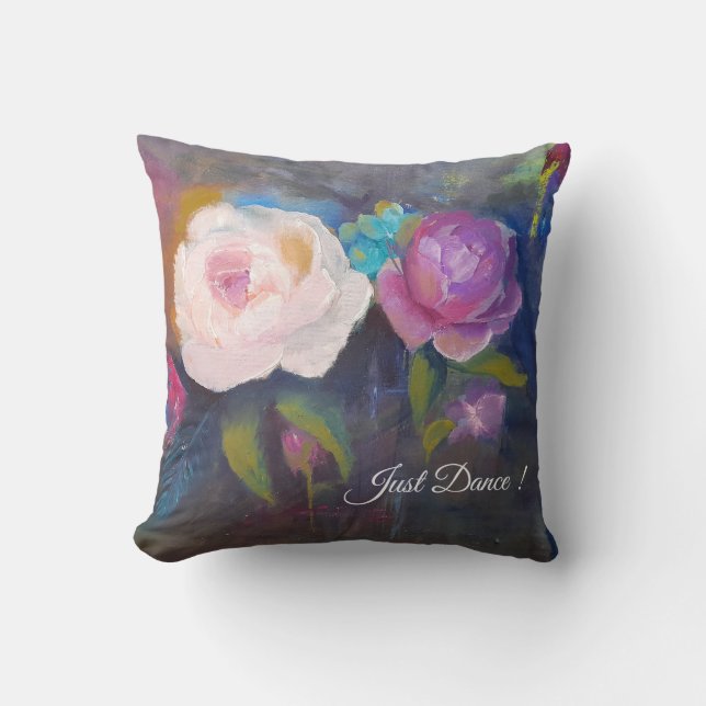 Coussin Peonies dansantes (Recto)