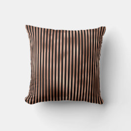 Coussin Pépinière gothique Noir & Rose Or rayé