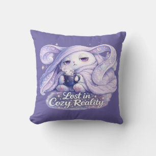 Coussin Perdu dans la Réalité Douillette Lapin Mignon